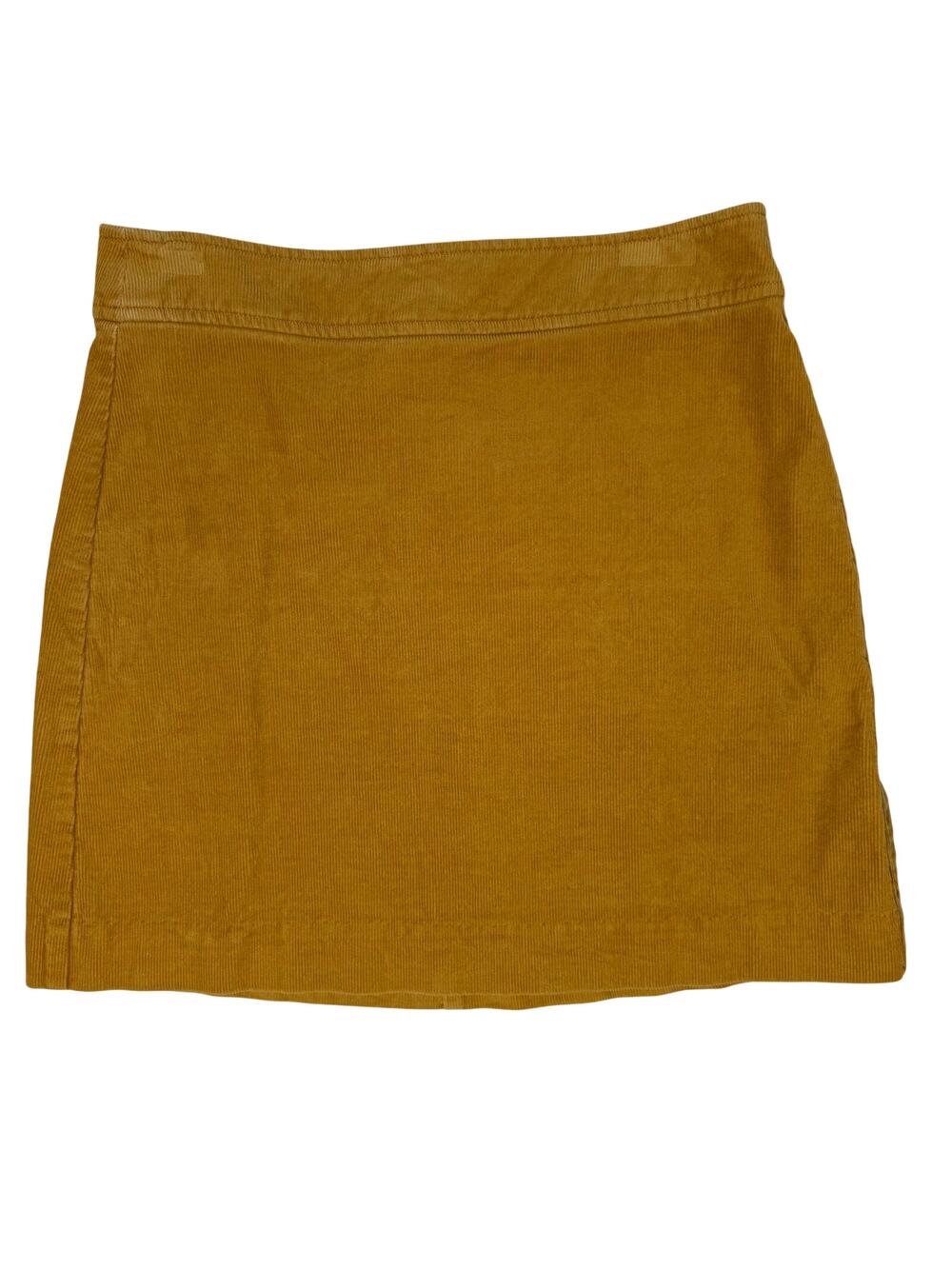 J.Crew Amber Yellow Corduroy Mini Skirt Women’s 28 Waist Classic Casual